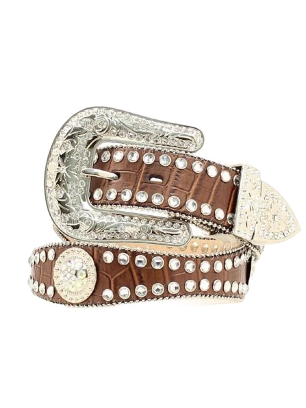 Blazin Roxx Rhinestone Lined Concho Belt
